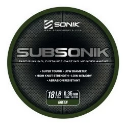 Sonik Subsonik Monofilament Green 1200M 9 Sonik Subsonik Monofilament Green 1200M -Winkel Voor Visuitrusting 2308323Sonik Subsonik Monofilament Green 1200M 3 1